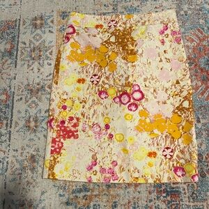 J. Crew 100% cotton floral pencil skirt